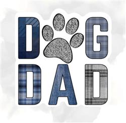 DOG DAD  STICKER
