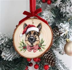 HOLIDAY GERMAN SHEPHERD ORNAMENT