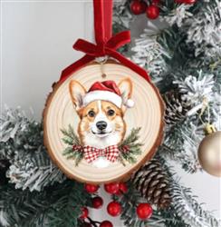 HOLIDAY CORGI ORNAMENT ORNAMENT