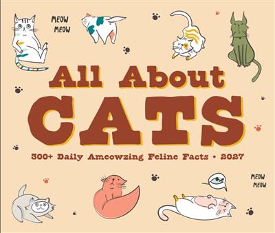 All About Cats 2027 5.4" x 6.2" Box Calendar