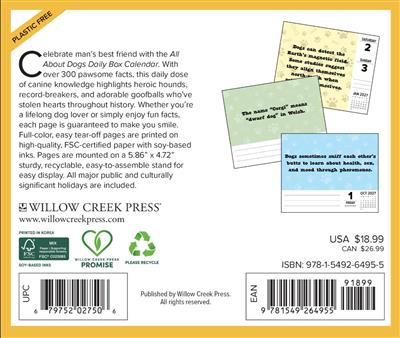 All About Dogs 2027 5.4" x 6.2" Box Calendar