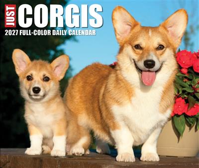 Corgis 2027 5.4" x 6.2" Box Calendar