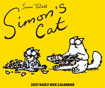 Simon's Cat 2027 5.4" x 6.2" Box Calendar