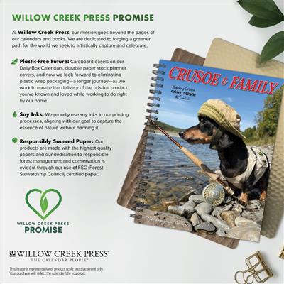 Crusoe the Celebrity Dachshund 2027 6.5" x 8.5" Engagement Calendar