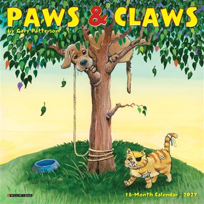 Paws & Claws by Gary Patterson 2027 7" x 7" Mini Wall Calendar