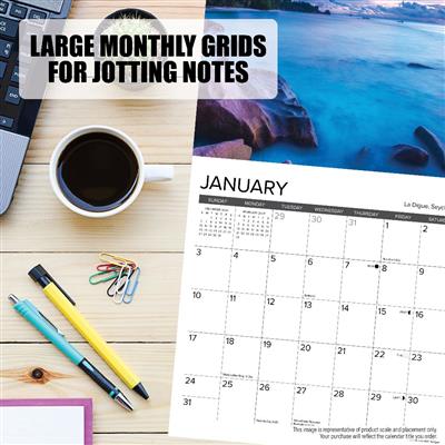 Pug Mugs 2027 7" x 7" Mini Wall Calendar