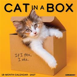 Cat in a Box 2027 12" x 12" Wall Calendar