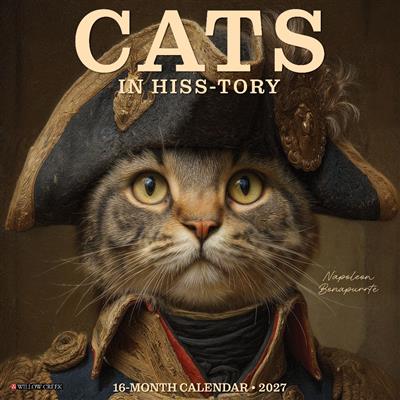 Cats in Hiss-tory 12" x 12" Wall Calendar