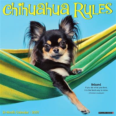 Chihuahua Rules 2027 12" x 12" Wall Calendar