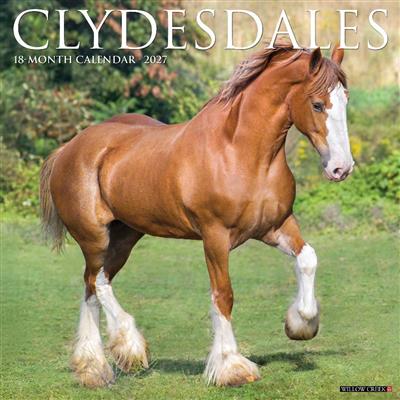 Clydesdales 2027 12" x 12" Wall Calendar
