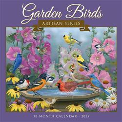Garden Birds - Artisan Series  2027 12" x 12" Wall Calendar