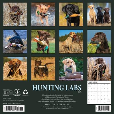 Hunting Labs 2027 12" x 12" Wall Calendar