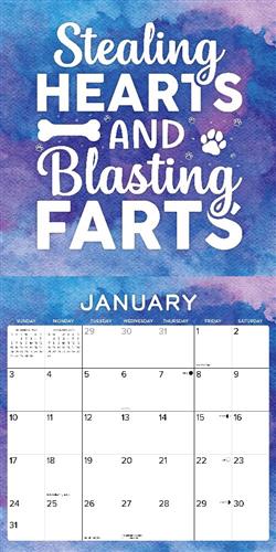 Life is Better With Dogs 12" x 12" Wall Calendar