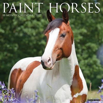 Paint Horses 2027 12" x 12" Wall Calendar