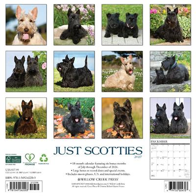 Scotties 2027 12" x 12" Wall Calendar