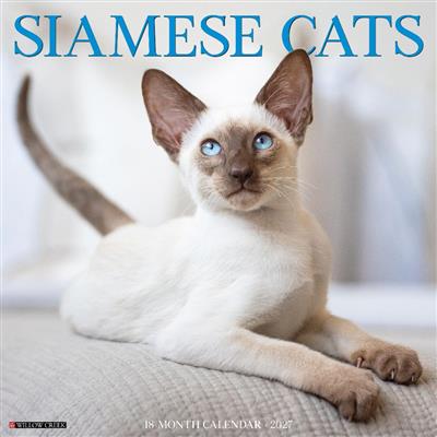 Siamese Cats 2027 12" x 12" Wall Calendar
