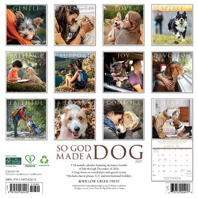 So God Made a Dog 2027 12" x 12" Wall Calendar