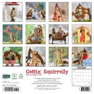 Gettin' Squirrelly 2027 12" x 12" Wall Calendar