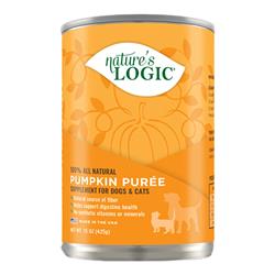 Natures Logic Dog Cat Pumpkin Puree 15oz. (Case of 12)