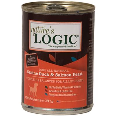 Natures Logic Dog Duck Salmon 13.2oz. (Case of 12)