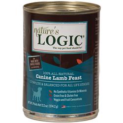 Natures Logic Dog Lamb 13.2oz. (Case of 12)