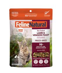 FELINE NATURAL CAT FREEZE-DRIED GRAIN FREE NEW ZEALAND LAMB & VENISON FEAST 3.5OZ