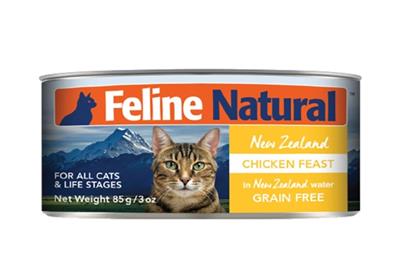 FELINE NATURAL CAT GRAIN FREE CHICKEN 3OZ
