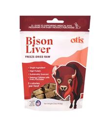 OTIS DOG FREEZE-DRIED BISON LIVER 2.3OZ