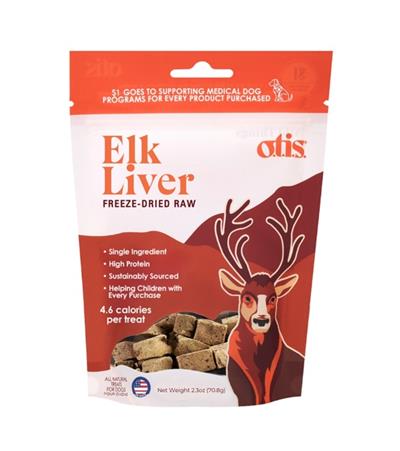 OTIS DOG FREEZE-DRIED ELK LIVER 2.3OZ