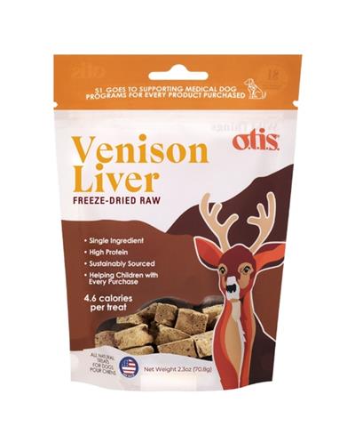 OTIS DOG FREEZE-DRIED VENISON LIVER 2.3OZ