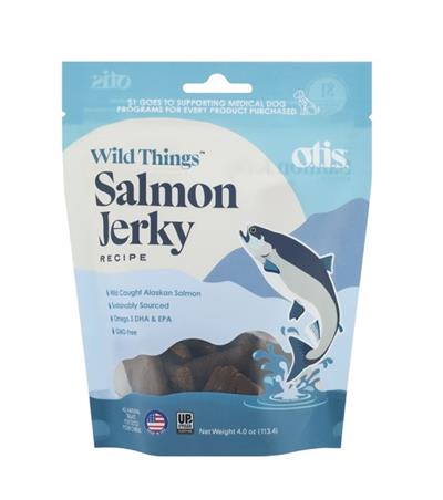 OTIS Dog Wild Things Wild Alaskan Salmon Jerky 4oz