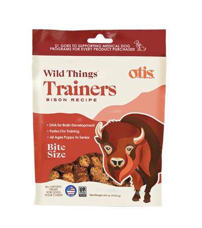 OTIS Wild Things Bison Trainers Bite-Sized Treats for Dogs 4oz