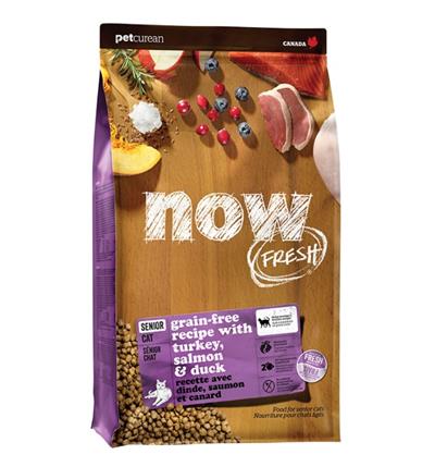 Petcurean - Now Fresh Cat Grain Free Senior Turkey 8Lb