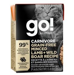 Petcurean - Go! Cat Carnivore Grain Free Minced Lamb & Boar 6.4oz. (Case of 24)