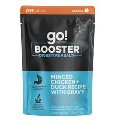 Petcurean - Go! Cat Booster Digestive Health Minced Chicken & Duck 2.5oz. (Case of 24)