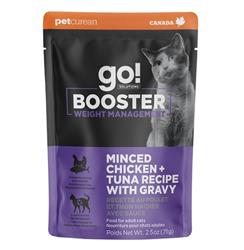 Petcurean - Go! Cat Booster Weight Management Minced Chicken & Tuna 2.5oz. (Case of 24)