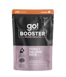 Petcurean - GO! CAT BOOSTER BRAIN HEALTH TUNA + SALMON PATE 2.5OZ - 24 PACK