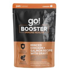 Petcurean - Go! Cat Booster Immune Health Minced Chicken & Salmon 2.5oz. (Case of 24)