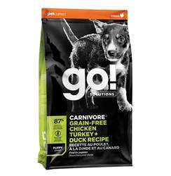 Petcurean - Go! Dog Carnivore Grain Free Puppy Chicken, Turkey & Duck 3.5Lb