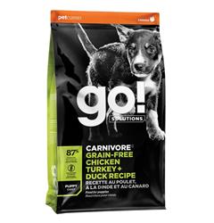 Petcurean - Go! Dog Carnivore Grain Free Puppy Chicken, Turkey & Duck 22Lb