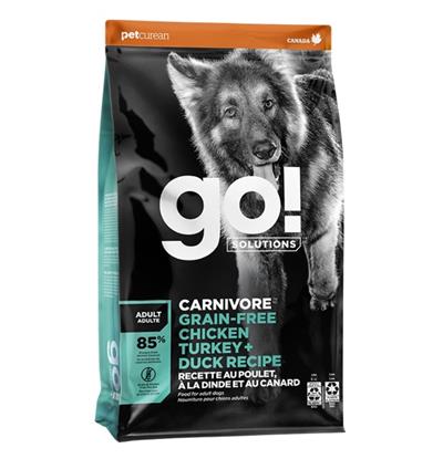 Petcurean - Go! Dog Carnivore Grain Free Adult Chicken, Turkey & Duck 3.5Lb