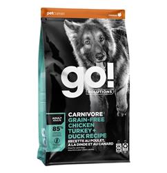 Petcurean - Go! Dog Carnivore Grain Free Adult Chicken, Turkey, Duck 12Lb