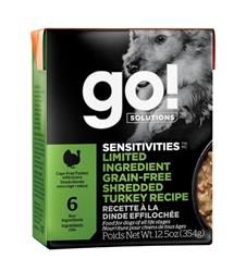 Petcurean - Go! Dog Sensitivities Limited Ingredient Grain Free Shredded Turkey 12.5oz