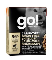 Petcurean - Go! Dog Carnivore Grain Free Shredded Lamb & Boar 12.5oz