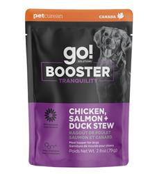 Petcurean - Go! Dog Booster Tranquility Stew Chicken, Salmon & Duck 2.8oz