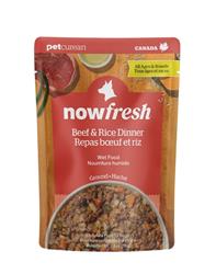 Petcurean - NOW FRESH DOG GROUND BEEF & RICE DINNER 2.8OZ - 24 PACK