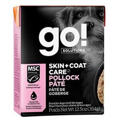 Petcurean - Go! Dog Skin & Coat Care Pate Pollock With Grain 12.5oz