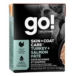 Petcurean - Go! Dog Skin & Coat Care Pate Turkey & Salmon With Grain 12.5oz