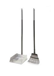 PETMATE DOG ALUMINUM RAKE & PAN LARGE