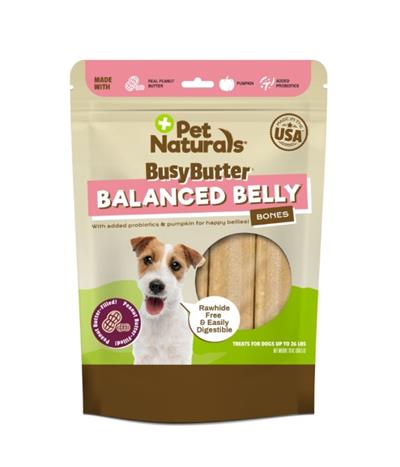Pet Naturals Dog Busy Butter Balanced Belly Bones Small